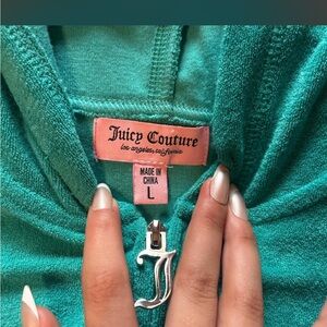 Juicy Couture Turquoise Jacket with J Zipper